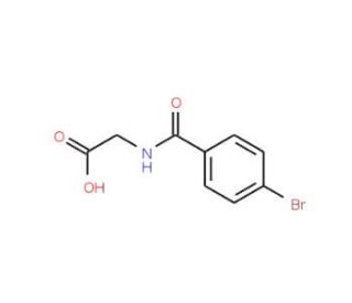 (4-Bromo-benzoylamino)-acetic acid (CAS 18815-75-3) - chemical structure image