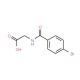 (4-Bromo-benzoylamino)-acetic acid (CAS 18815-75-3) - chemical structure image