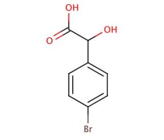 4-Bromo-DL-mandelic acid (CAS 6940-50-7) - chemical structure image