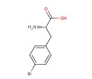 4-Bromo-L-phenylalanine (CAS 24250-84-8) - chemical structure image