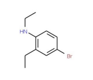 4-Bromo-N,2-diethylaniline (CAS 81090-37-1) - chemical structure image