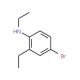 4-Bromo-N,2-diethylaniline (CAS 81090-37-1) - chemical structure image
