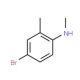 4-bromo-N,2-dimethylaniline (CAS 59557-89-0) - chemical structure image