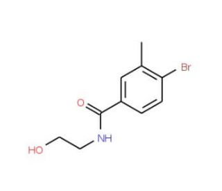 4-Bromo-N-(2-hydroxyethyl)-3-methylbenzamide (CAS 157672-18-9) - chemical structure image