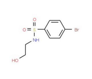 4-Bromo-N-(2-hydroxyethyl)benzenesulphonamide (CAS 59724-43-5) - chemical structure image