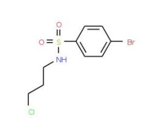 4-Bromo-N-(3-chloropropyl)benzenesulphonamide (CAS 98768-71-9) - chemical structure image