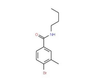 4-Bromo-N-butyl-3-methylbenzamide (CAS 1065073-96-2) - chemical structure image