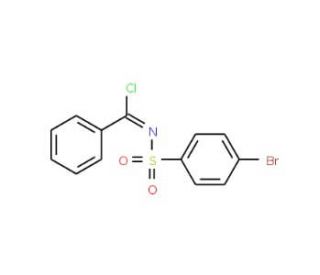 4-Bromo-N-(chloro-phenyl-methylene)-benzenesulfonamide (CAS 4655-44-1) - chemical structure image