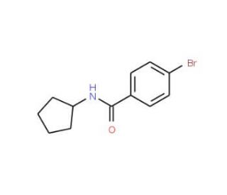 4-Bromo-N-cyclopentylbenzamide (CAS 223557-21-9) - chemical structure image