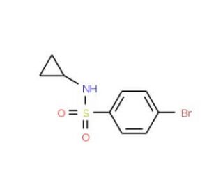 4-Bromo-N-cyclopropylbenzenesulphonamide (CAS 331950-30-2) - chemical structure image