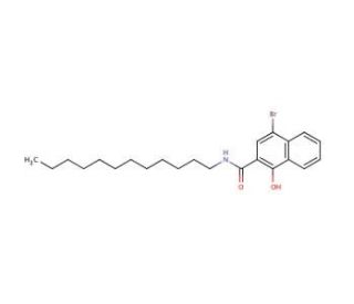 4-Bromo-N-dodecyl-1-hydroxy-2-naphthalenecarboxamide (CAS 29978-16-3) - chemical structure image