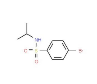 4-Bromo-N-isopropylbenzenesulphonamide (CAS 1984-27-6) - chemical structure image