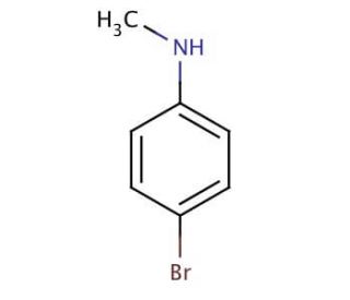 4-Bromo-N-methylaniline (CAS 6911-87-1) - chemical structure image