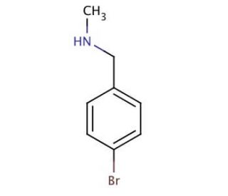 4-Bromo-N-methylbenzylamine (CAS 699-03-6) - chemical structure image
