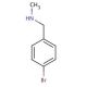 4-Bromo-N-methylbenzylamine 的分子结构, CAS编号: 699-03-6 4-Bromo-N-methylbenzylamine (CAS 699-03-6) - chemical structure image
