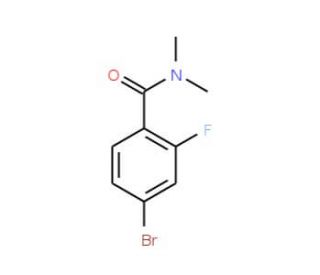 4-Bromo-N,N-dimethyl-2-fluorobenzamide (CAS 749927-80-8) - chemical structure image