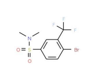 4-Bromo-N,N-dimethyl-3-(trifluoromethyl)benzenesulfonamide (CAS 939989-87-4) - chemical structure image