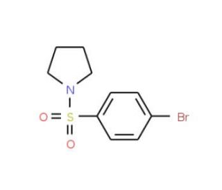 4-Bromo-N-pyrrolidin-1-ylbenzenesulphonamide (CAS 136350-52-2) - chemical structure image