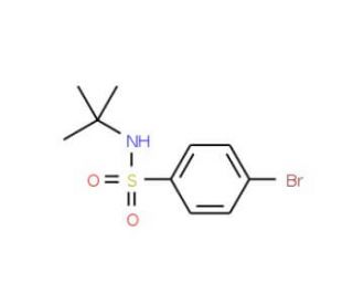 4-Bromo-N-tert-butylbenzenesulphonamide (CAS 93281-65-3) - chemical structure image