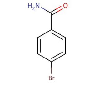 4-Bromobenzamide (CAS 698-67-9) - chemical structure image