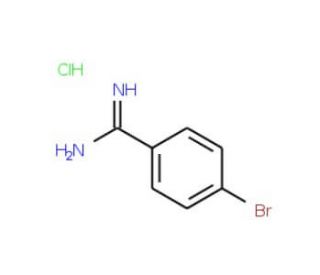 4-Bromobenzamidine hydrochloride (CAS 55368-42-8) - chemical structure image
