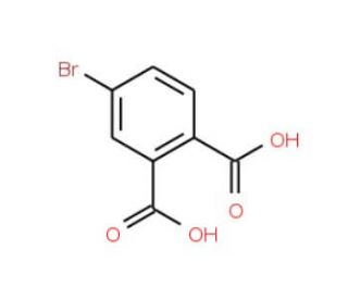 4-Bromobenzene-1,2-dicarboxylic acid (CAS 6968-28-1) - chemical structure image