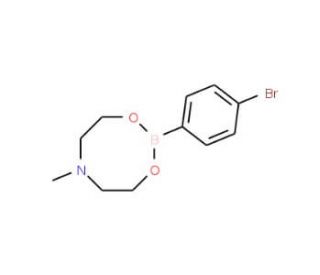 4-Bromobenzeneboronic acid N-methyldiethanolamine ester (CAS 133468-58-3) - chemical structure image