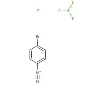 4-Bromobenzenediazonium tetrafluoroborate (CAS 673-40-5) - chemical structure image