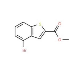 4-Bromobenzo[b]thiophene-2-carboxylic acid methyl ester (CAS 360575-29-7) - chemical structure image