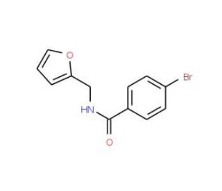 {[(4-Bromobenzoyl)amino]methyl}furan (CAS 312587-75-0) - chemical structure image