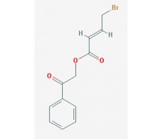 4-Bromocrotonic acid benzoylmethyl ester (CAS 154561-38-3) - chemical structure image