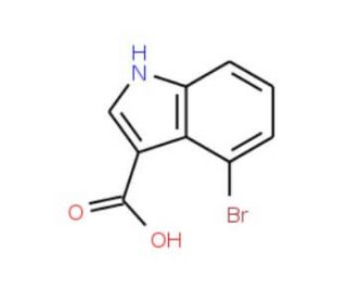 4-Bromoindole-3-carboxylic acid (CAS 110811-31-9) - chemical structure image