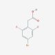 4-(Bromomethyl)-2,6-difluorobeazyl acetic acid (CAS 537033-54-8) - chemical structure image