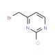 4-(Bromomethyl)-2-chloropyrimidine (CAS 181363-06-4) - chemical structure image