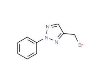 4-(bromomethyl)-2-phenyl-2H-1,2,3-triazole - chemical structure image