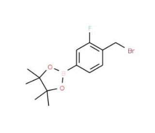 4-Bromomethyl-3-fluorophenylboronic acid, pinacol ester (CAS 1150271-74-1) - chemical structure image