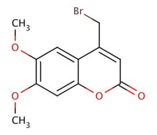 4-(Bromomethyl)-6,7-dimethoxycoumarin (CAS 88404-25-5) - chemical structure image