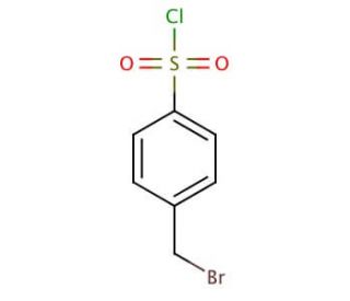 4-(Bromomethyl)benzenesulfonyl chloride (CAS 66176-39-4) - chemical structure image