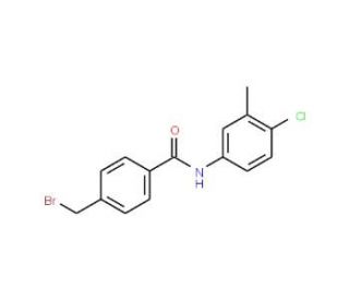 4-(bromomethyl)-N-(4-chloro-3-methylphenyl)benzamide - chemical structure image