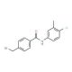 4-(bromomethyl)-N-(4-chloro-3-methylphenyl)benzamide - chemical structure image