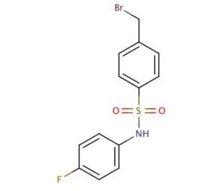 4-(Bromomethyl)-N-(4-fluorophenyl)benzenesulphonamide - chemical structure image