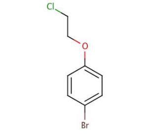 4-Bromophenyl 2-chloroethyl ether (CAS 55162-34-0) - chemical structure image