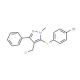 4-Bromophenyl 4-(chloromethyl)-1-methyl-3-phenyl-1H-pyrazol-5-yl sulfide - chemical structure image
