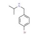 [(4-bromophenyl)methyl](propan-2-yl)amine (CAS 60376-97-8) - chemical structure image