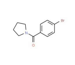 (4-Bromophenyl)(pyrrolidin-1-yl)methanone (CAS 5543-27-1) - chemical structure image