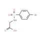 [(4-Bromophenyl)sulphonylamino]acetic acid (CAS 13029-73-7) - chemical structure image