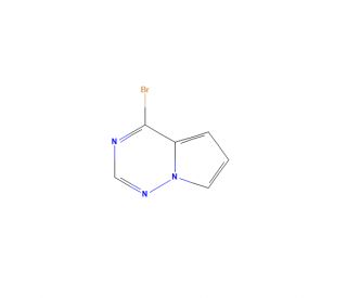 4-Bromopyrrolo[2,1-f][1,2,4]triazine (CAS 310436-61-4) - chemical structure image