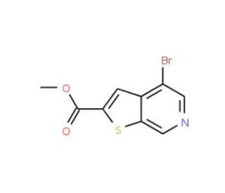4-Bromothieno[2,3-c]pyridine-2-carboxylic acid methyl ester (CAS 145325-40-2) - chemical structure image
