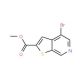 4-Bromothieno[2,3-c]pyridine-2-carboxylic acid methyl ester (CAS 145325-40-2) - chemical structure image