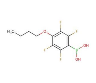 4-Butoxy-2,3,5,6-tetrafluorophenylboronic acid (CAS 871126-19-1) - chemical structure image